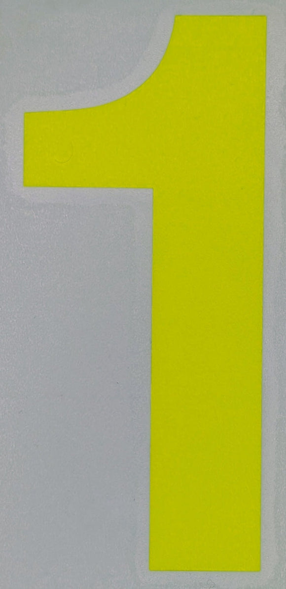 Motorsport Australia Fluro Window Number Stickers