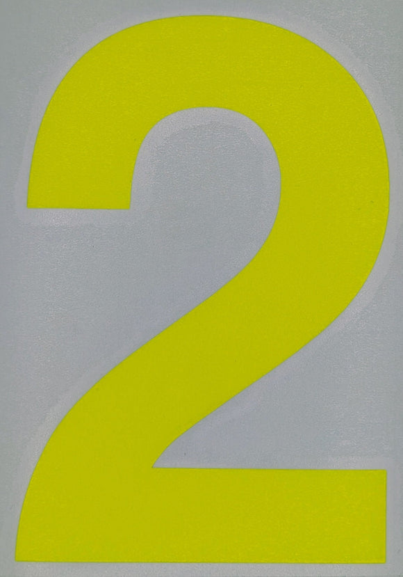 Motorsport Australia Fluro Window Number Stickers