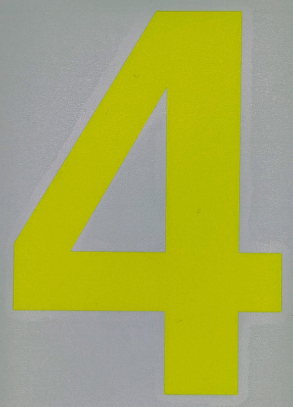 Motorsport Australia Fluro Window Number Stickers