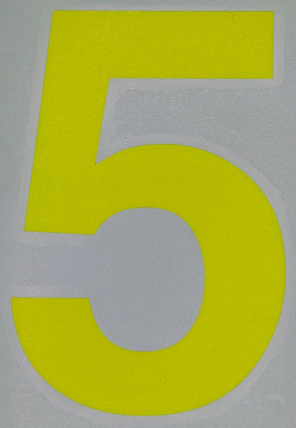 Motorsport Australia Fluro Window Number Stickers