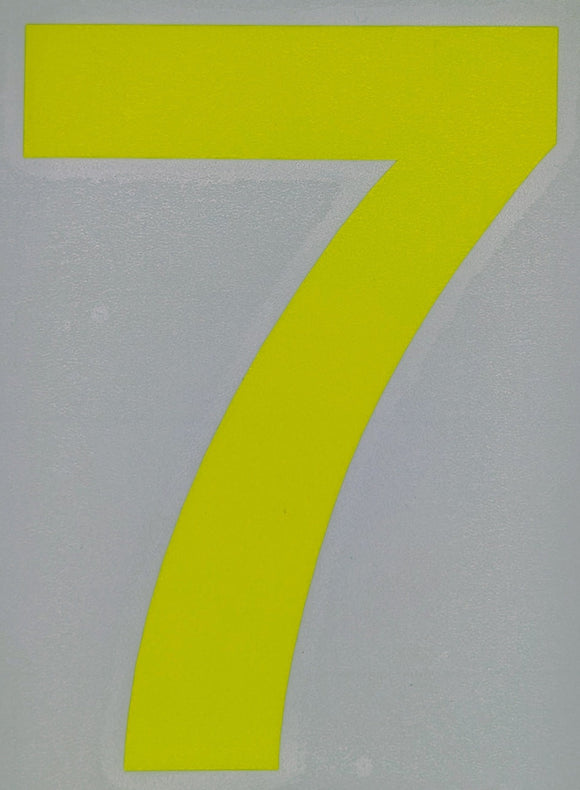Motorsport Australia Fluro Window Number Stickers