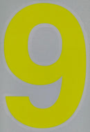 Motorsport Australia Fluro Window Number Stickers-12