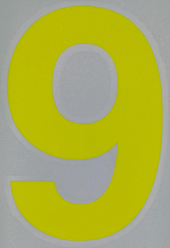 Motorsport Australia Fluro Window Number Stickers