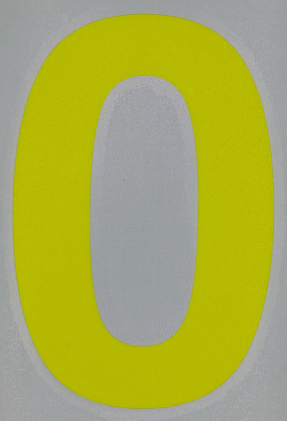 Motorsport Australia Fluro Window Number Stickers