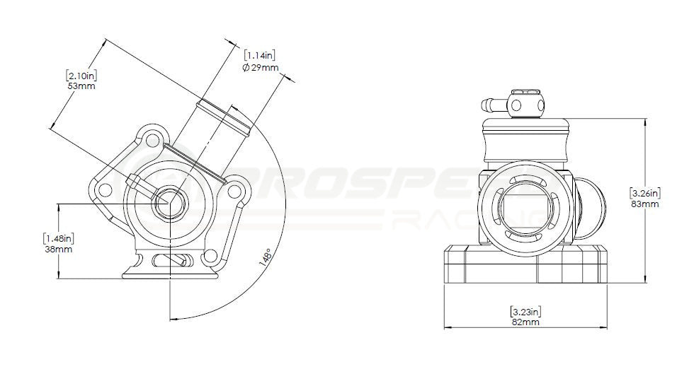 Turbosmart Kompact BOV Blow Off Valve Plumb Back/Dual Port - 0