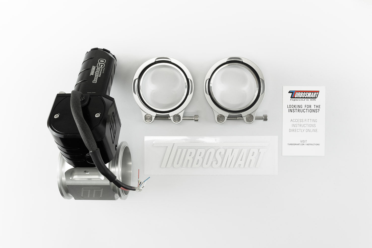 Turbosmart eBG50 Electronic BoostGate50 Charge Air Valve Black