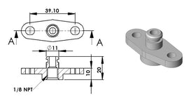 Turbosmart OEM Fuel Rail FPR Adaptor - MODE Auto Concepts