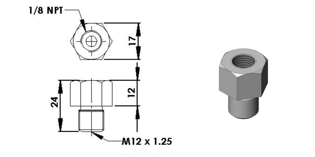 Turbosmart OEM Fuel Rail FPR Adaptor - 0