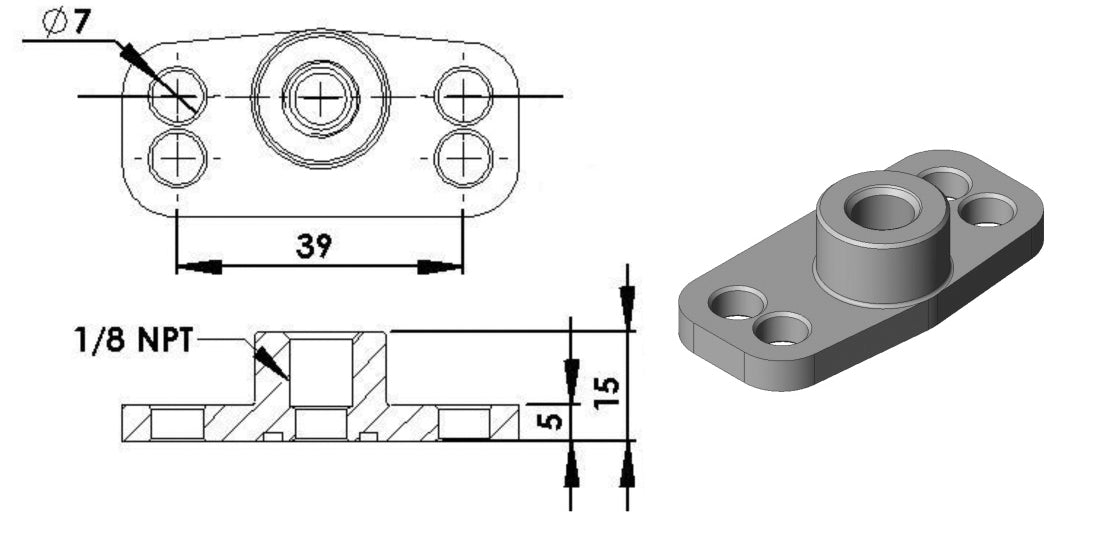 Turbosmart OEM Fuel Rail FPR Adaptor - 0