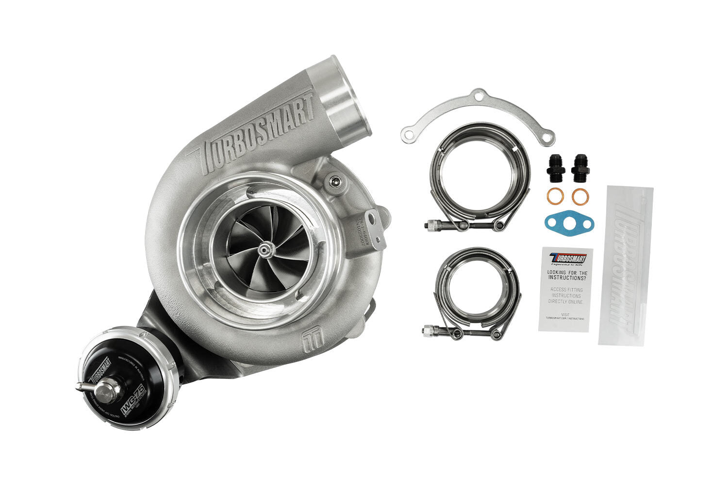 Turbosmart TS-2 Turbocharger 6262 Water Cooled - V-Band 0.82A/R External Wastegate