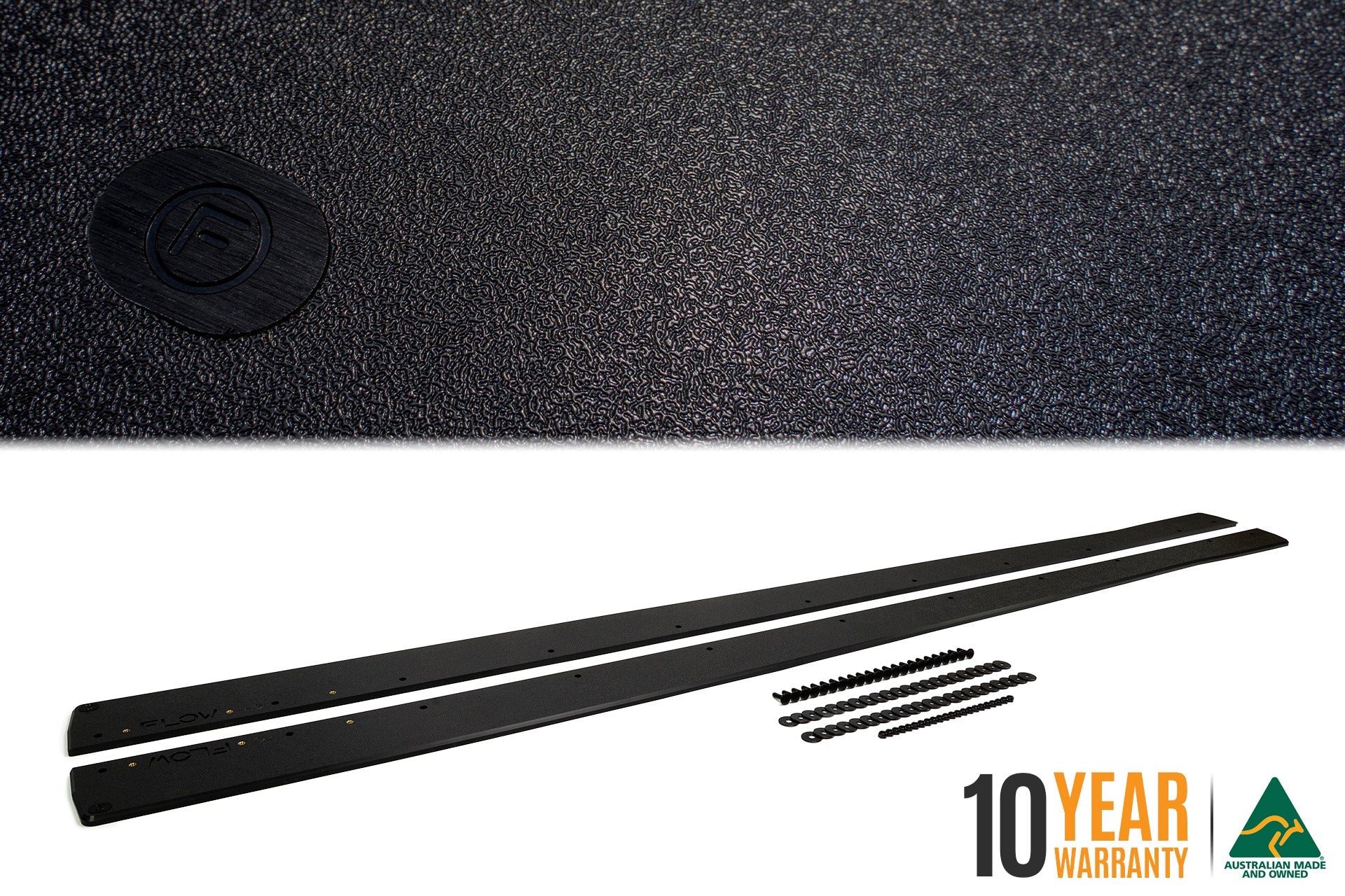 FLOW Designs  Falcon FGX Side Skirt Splitters (TEXTURED: Pair) - MODE Auto Concepts