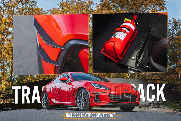 FLOW Designs  ZD8 BRZ Full Lip Splitter Set (TEXTURED BLACK) - MODE Auto Concepts