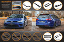 FLOW Designs  MK7 Golf R Wagon - Full Lip Splitter Set - MODE Auto Concepts