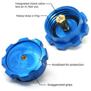 Burger 9874457870 image 6 of 7: BMS Billet Water/Methanol Injection (WMI) Tank Cap with Safety Check Valve