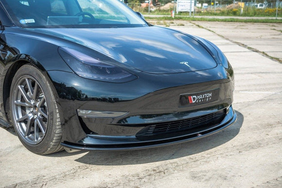 Maxton Design Front Splitter for V.1 Tesla Model 3 Front Lip