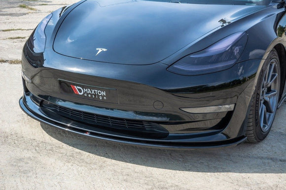 Maxton Design Front Splitter for V.1 Tesla Model 3 Front Lip