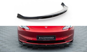 Maxton Design Front Splitter for V.1 Tesla Model 3 Project Highland (Facelift)