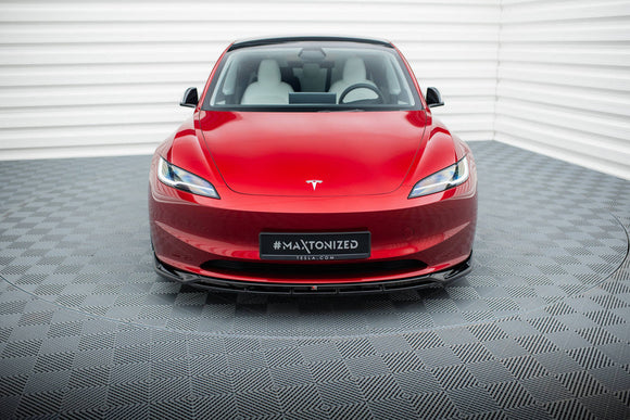 Maxton Design Front Splitter for V.1 Tesla Model 3 Project Highland (Facelift)