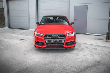 Maxton Design Front Splitter for Audi S3 8V / A3 8V Sline (Sedan, Cabrio) Front Lip V2