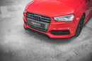 Maxton Design Front Splitter for Audi S3 8V / A3 8V Sline (Sedan, Cabrio) Front Lip V2