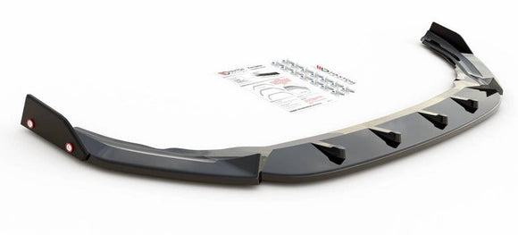 Maxton Design Front Splitter for V.2 with Flaps VW Golf Mk8 R Front Lip