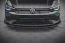 Maxton Design Front Splitter for V.2 with Flaps VW Golf Mk8 R Front Lip