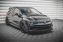 Maxton Design Front Splitter for V.2 with Flaps VW Golf Mk8 R Front Lip