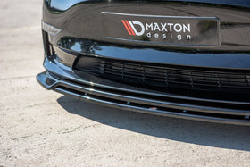 Maxton Design Front Splitter for V.2 Tesla Model 3 Front Lip