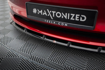 Maxton Design Front Splitter for V.2 Tesla Model 3 Project Highland (Facelift)