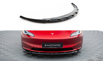 Maxton Design Front Splitter for V.2 Tesla Model 3 Project Highland (Facelift)
