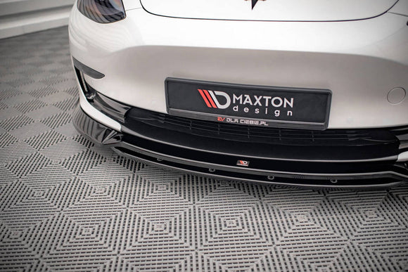 Maxton Design Front Splitter for V.3 Tesla Model 3 Front Lip