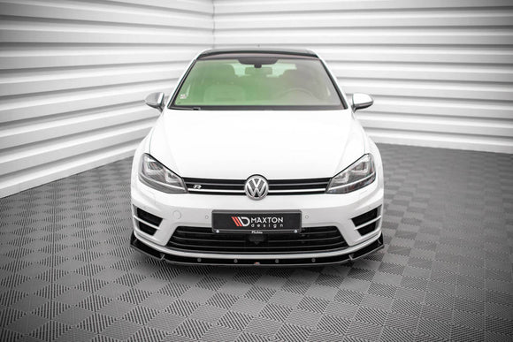 Maxton Design Front Splitter for VW Golf Mk7 R Ver4 (Prefacelift) Front Lip