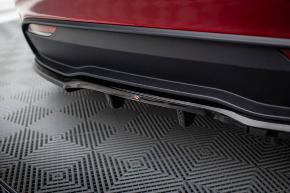 Maxton Design Rear Splitter (with vertical bars) V.2 Tesla Model 3 Project Highland (Facelift)