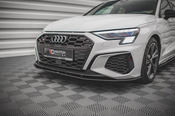 Maxton Design Racing Durability Front Splitter for Audi S3 8Y / A3 S-Line 8Y Street Pro