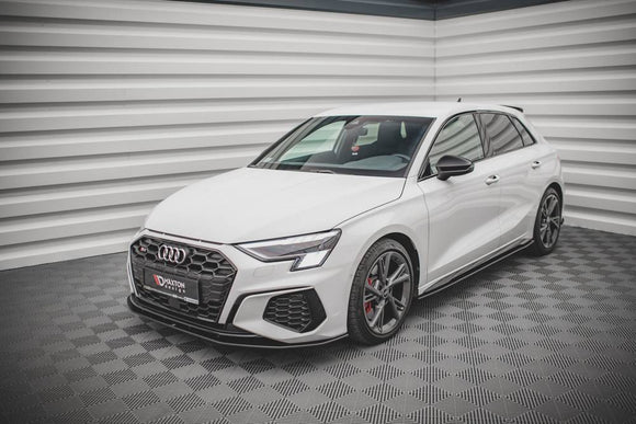 Maxton Design Racing Durability Front Splitter for Audi S3 8Y / A3 S-Line 8Y Street Pro