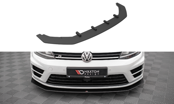 Maxton Design Racing Durability Front Splitter for V2 VW Golf MK7 R Front Lip
