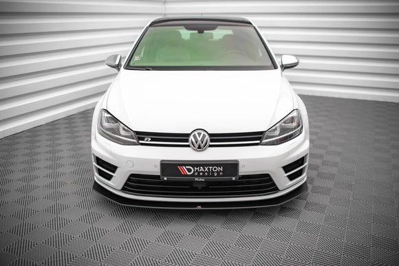 Maxton Design Racing Durability Front Splitter for V2 VW Golf MK7 R Front Lip