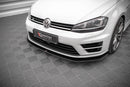 Maxton Design Racing Durability Front Splitter for V2 VW Golf MK7 R Front Lip