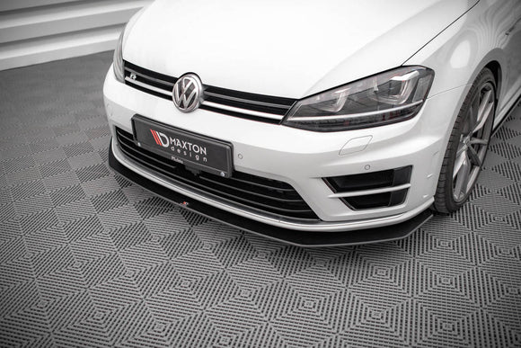 Maxton Design Racing Durability Front Splitter for V2 VW Golf MK7 R Front Lip