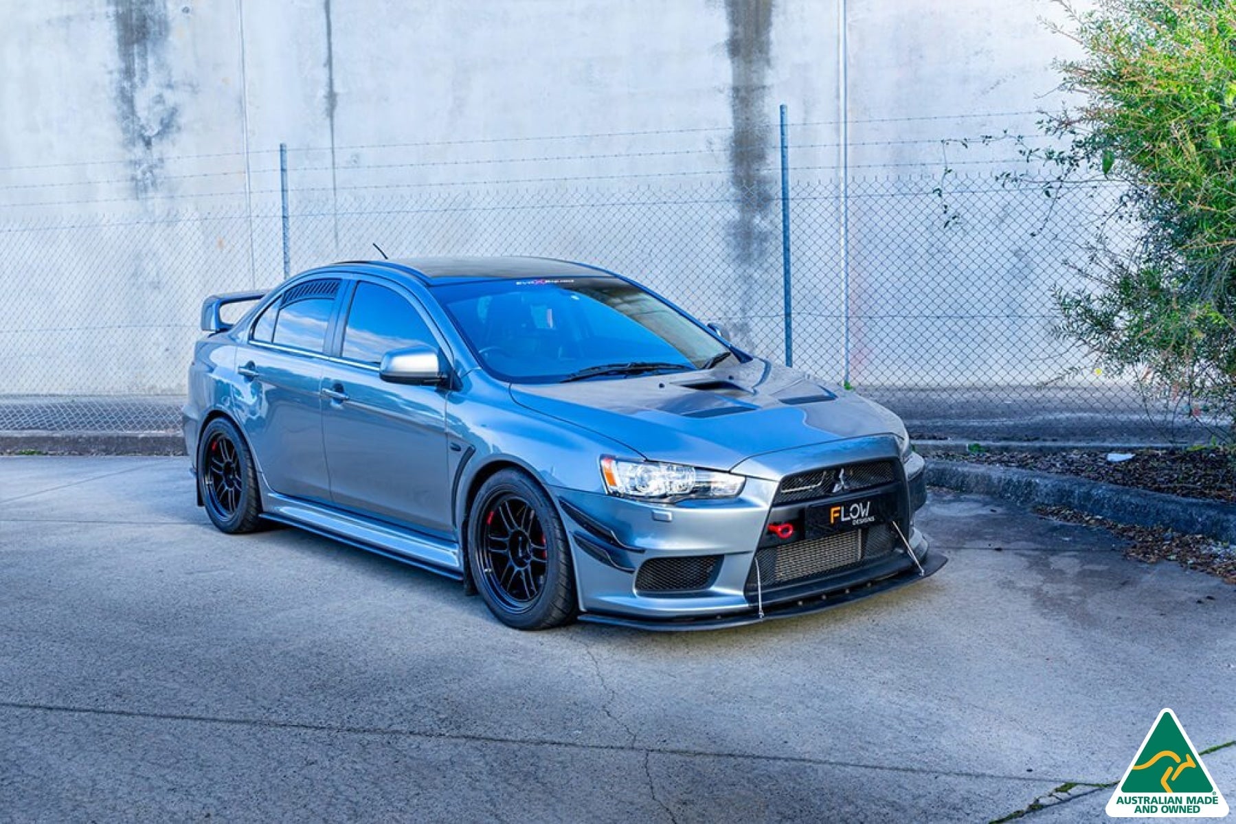 FLOW Designs Window Vents for Mitsubishi Lancer Evolution X/Ralliart CJ