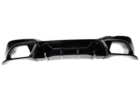 Exon Gloss Black Competition Rear Diffuser w. Quad Outlet for BMW 3-Series LCI G20/G21 M-Sport - MODE Auto Concepts