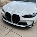 Exon Gloss Black M Performance Style Front Splitter set (3-Pieces) for BMW M3 G80 G81 & M4 G82 G83 - MODE Auto Concepts