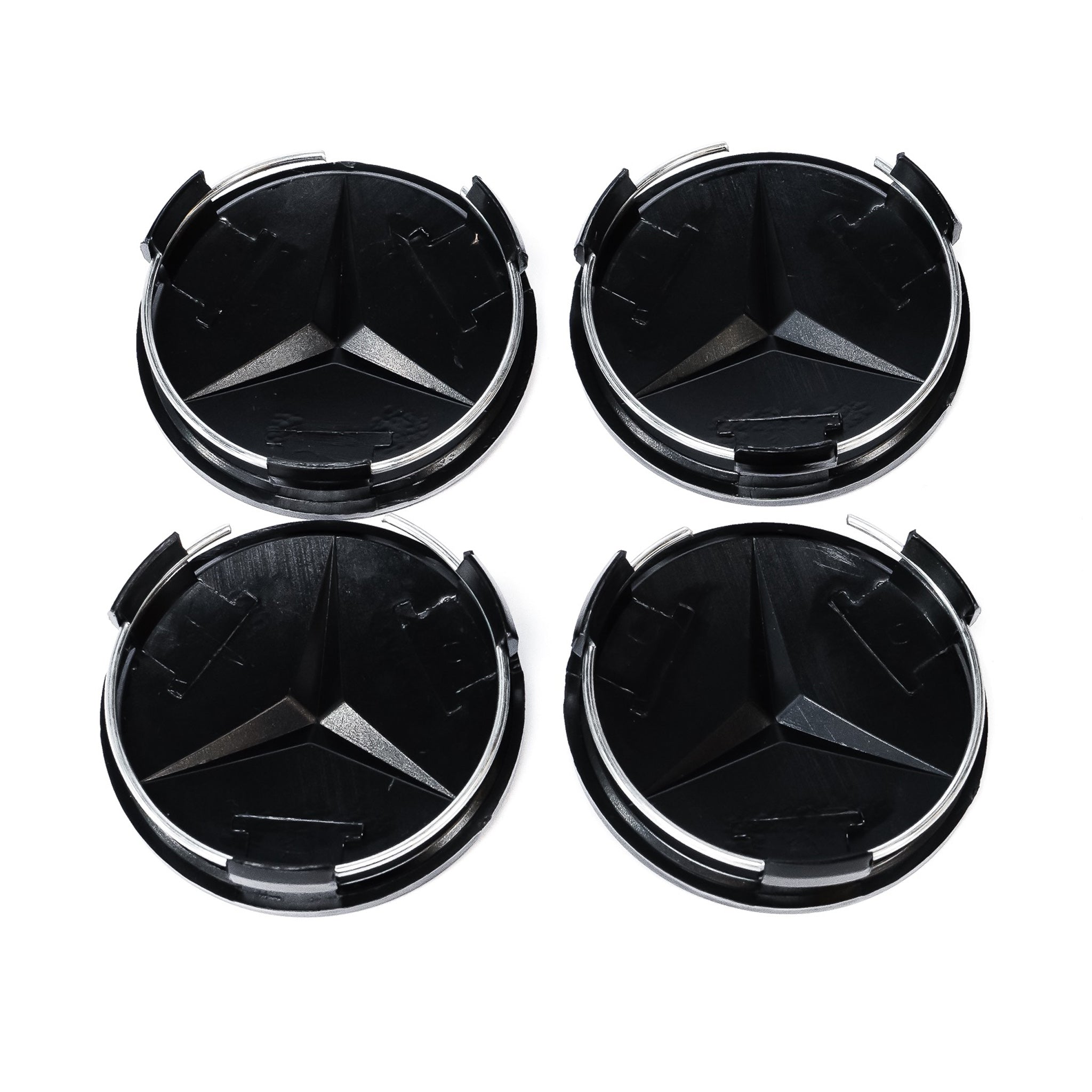 Exon Gloss Black Mercedes Benz Style Wheel Center Cap Badge Emblem for Mercedes Benz AMG A35 A45 C43 C63 S GLC43 GLC63 S