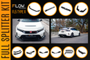 Honda FL5 Civic Type R - Full Lip Splitter Set - MODE Auto Concepts