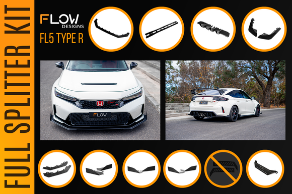 Honda FL5 Civic Type R - Full Lip Splitter Set - MODE Auto Concepts
