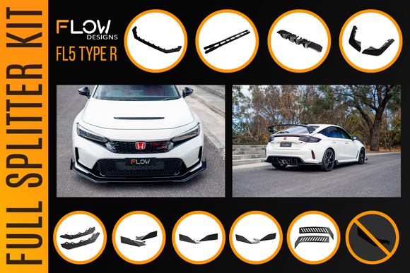 Honda FL5 Civic Type R - Full Lip Splitter Set - MODE Auto Concepts