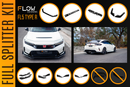 Honda FL5 Civic Type R - Full Lip Splitter Set - MODE Auto Concepts