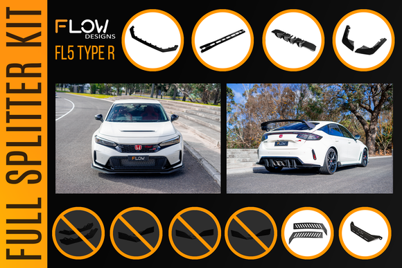 Honda FL5 Civic Type R - Full Lip Splitter Set - MODE Auto Concepts