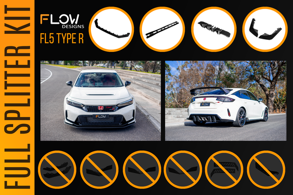 Honda FL5 Civic Type R - Full Lip Splitter Set - MODE Auto Concepts