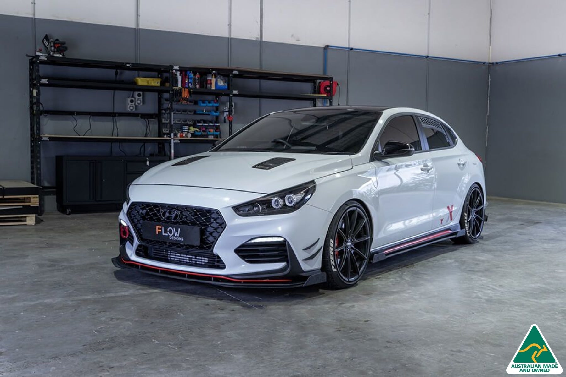 FLOW Designs Window Vents for Hyundai i30N Fastback